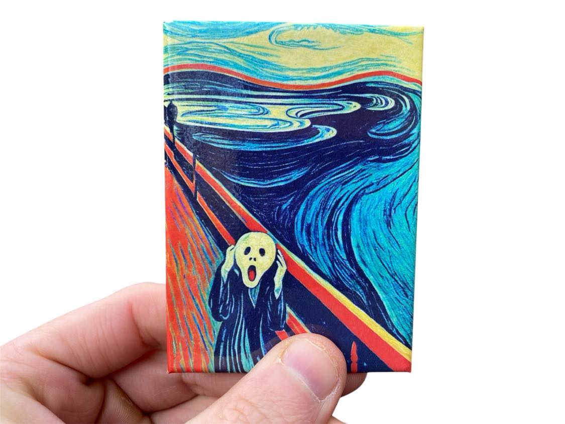 The Scream Painting Fridge Magnet Kitchen Home Decor - 3.5" x 2.5" Made in USA