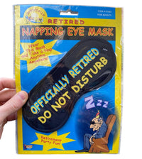 Officially Retired - Do Not Disturb Over the Hill Sleeping Eye Mask - Gag Gift