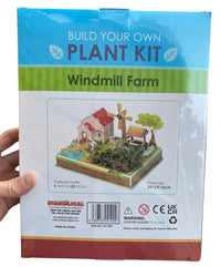 "Build Your Own" 3D Windmill Farm Plant Puzzle Garden Kit - Grows Basil