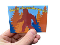 Bigfoot Sasquatch Lost Fridge Magnet Kitchen Decor - 3.5" x 2.5" Made in USA