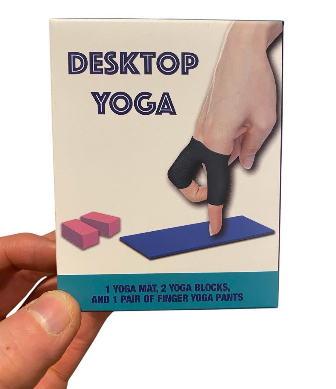 The Mini Office Desktop Yoga Set - Cute! Tiny! Portable! - Funny Gag Joke Gift