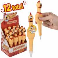 Case of 12 – 7" Rubber Chicken Pens 🐔 🖊️ (Yes… This Is Real Life😂) Funny Gag