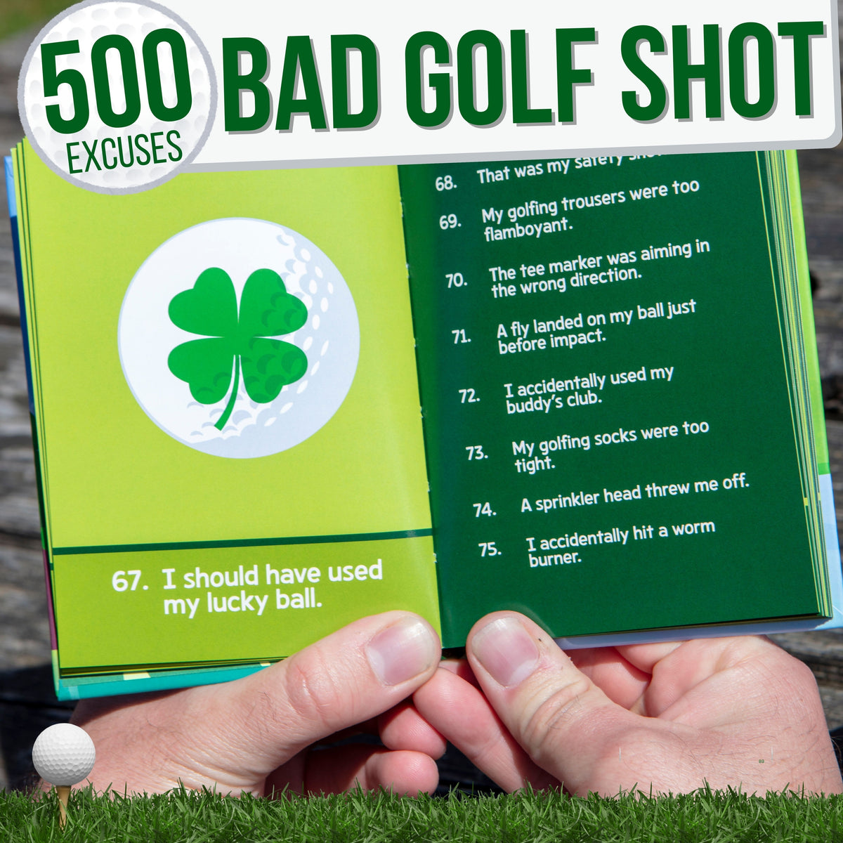 ⛳ Golf Trivia Book Hardcover 96 Pages Funny Facts Humor Gift for Golf Lovers 😂