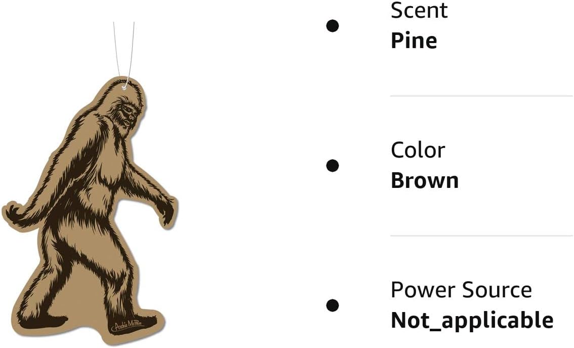 BIGFOOT Car Air Freshener - Deluxe Sasquatch (Pine Scent) - Archie McPhee