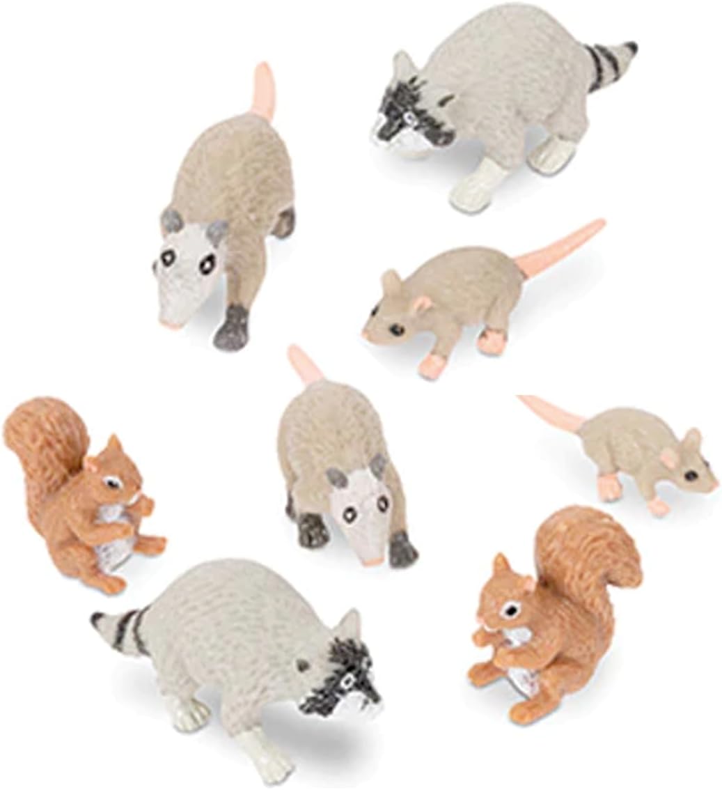 Itty Bitty City Critters (Bag of 8) - Miniature Animal Figurines - Archie McPhee