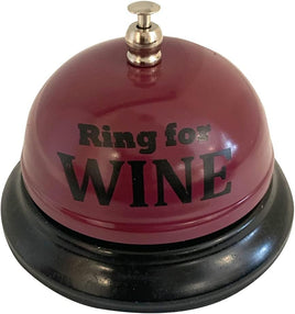 RING FOR WINE BELL - Kitchen Office Desk Drink Bar Room Table Home Accessory