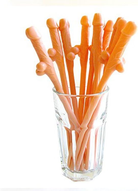 🍹 10pk Cheeky Pecker Party Straws 😂 Fun Bachelorette & Girls Night Out 💃