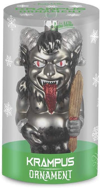 Krampus Ornament - Evil Anti-Santa Claus Art Hand-Blown Glass ® Archie McPhee