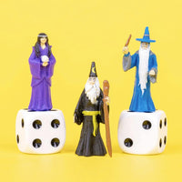 Itty Bitty Wizards (Bag of 9) - Mini Magical Statue Figurines - Archie McPhee