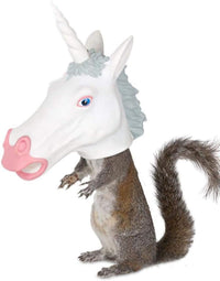 Squirrel Feeder Unicorn Head - Magical Wildlife Garden Home Gift ~ Archie McPhee