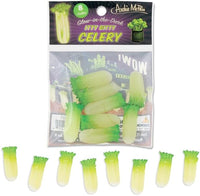 Glow-in-the-Dark Itty Bitty Celery Stalks (Bag of 8) Figurines - Archie McPhee