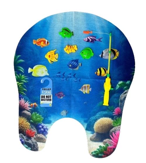 Toilet Fishing Game - Funny Bathroom Gag Gift - Hilarious Potty Time Fishing Toy