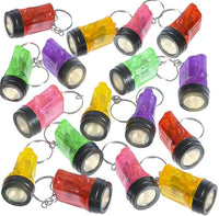 144 porte-clés lampe de poche – Cadeaux de fête amusants (12 douzaines en gros)