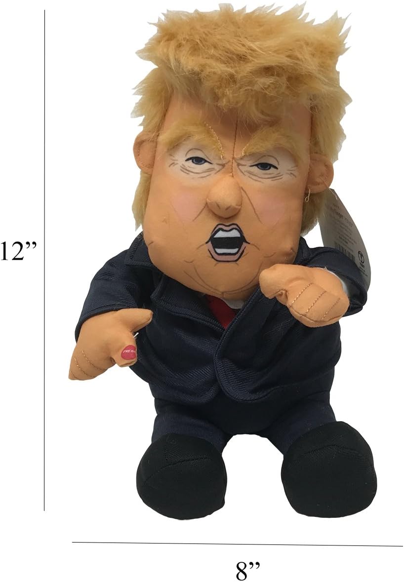 Pull My Finger 💨 Farting Donald Trump Plush Figure Doll 😂 With Animated Hair💨