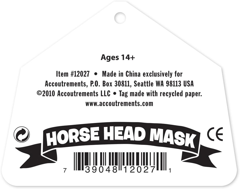 THE ORIGINAL HORSE MASK - Quality Latex Party Halloween Costume - Archie McPhee