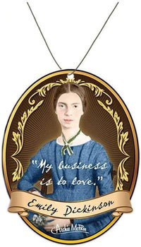 EMILY DICKINSON Poet Car Air Freshner - (Lavender Scent) - Archie McPhee