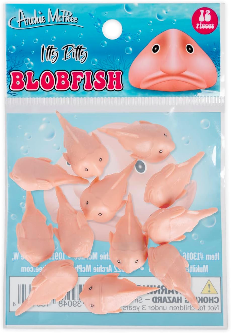 Itty Bitty Blobfish (Bag of 12) - Tiny Figurines Arts & Crafts - Archie McPhee