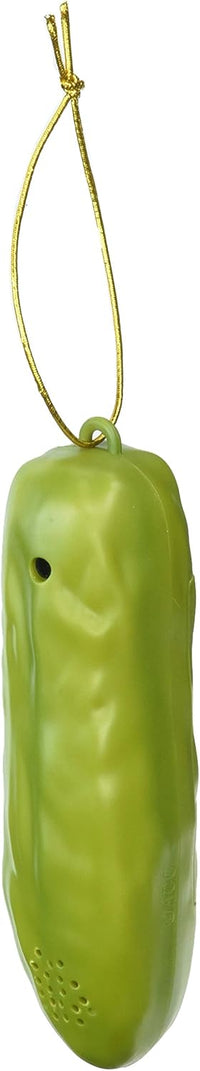 YODELLING Lucky Christmas Pickle Ornament - Musical Sounds - Archie McPhee