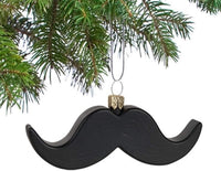 MUSTACHE ORNAMENT - Christmas Tree Hanging Funny Decoration - Archie McPhee