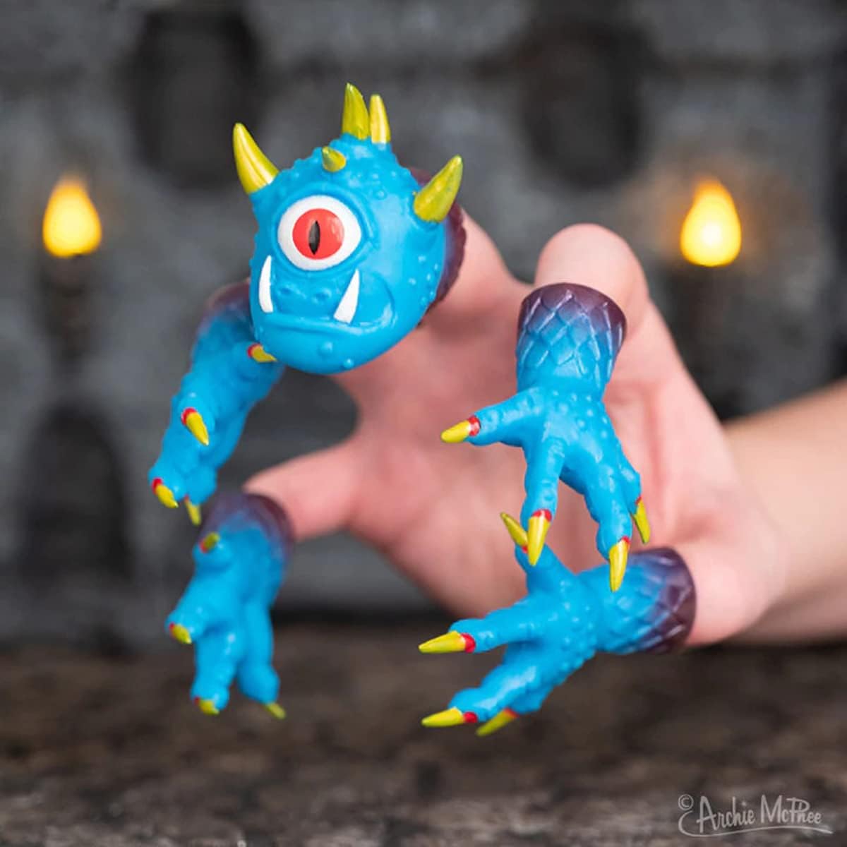 HANDIMONSTER - Cyclopes Monster Finger Tiny Hands Puppet Toy - Archie McPhee