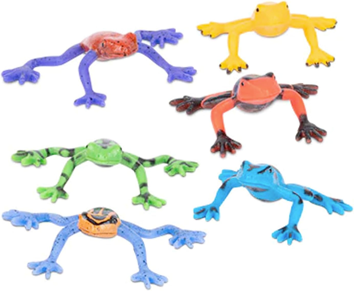 Itty Bitty Poison Dart Frogs (Bag of 6)  Miniature Toy Figurines - Archie McPhee