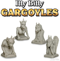 Itty Bitty Gargoyles - (box of 4) Miniature Decoration Figurines - Archie McPhee