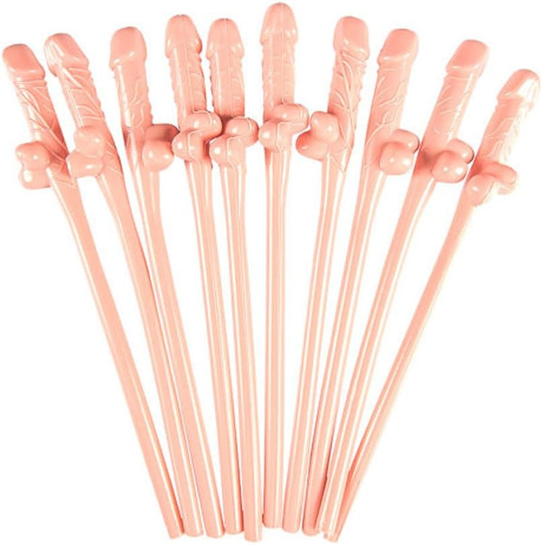 🍹 10pk Cheeky Pecker Party Straws 😂 Fun Bachelorette & Girls Night Out 💃