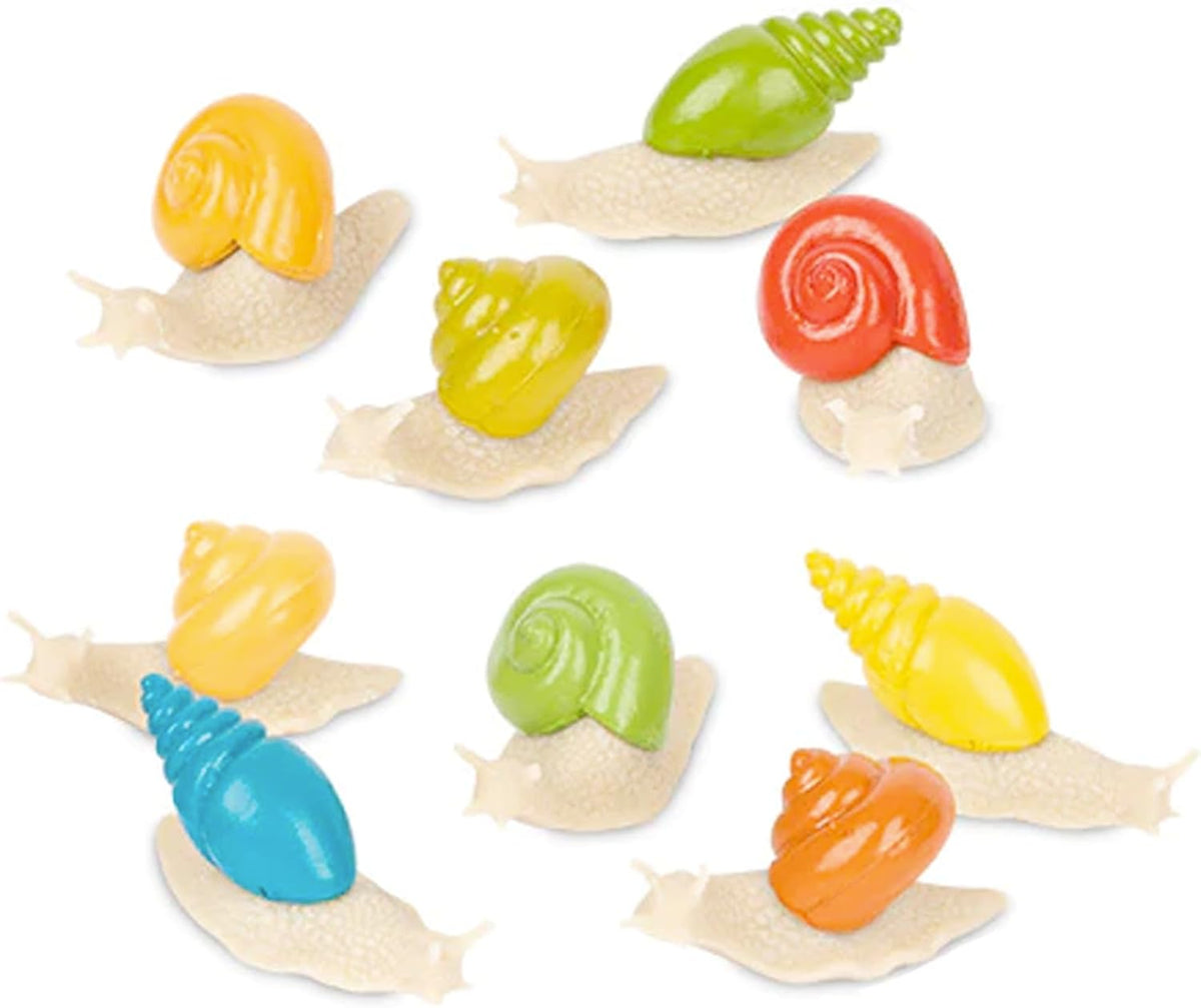 Itty Bitty Snails (Bag of 9) - Mini Garden Figurines Art Crafts - Archie McPhee