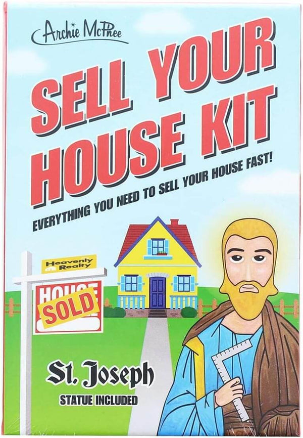 Sell Your House Home Kit w/ Saint Joseph Statue - GOOD LUCK ~ Archie McPhee