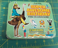 Super Awesome Birthday Mini Party Decorations in Cute Tin -  Archie McPhee