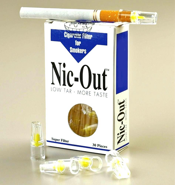 1 Pack Nic Out Cigarette Disposable Smoking Filter Holders (30 filters)