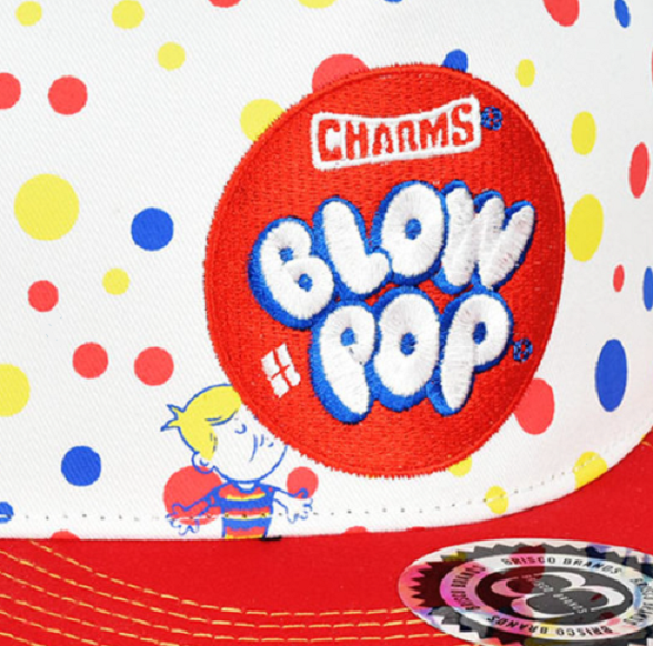 Charms Blow Pop Snapback Hat Trucker Cap BlowPop Confetti Lollipop Bubble Gum