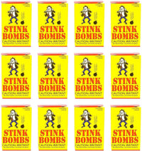 36 Stink Bombs Glass Vials (12 boxes of 3) - Smelly GaG Prank Joke