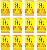 36 viales de vidrio de bombas apestosas (12 cajas de 3) - Broma de broma maloliente GaG