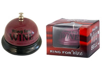 RING FOR WINE BELL - Kitchen Office Desk Drink Bar Room Table Home Accessory