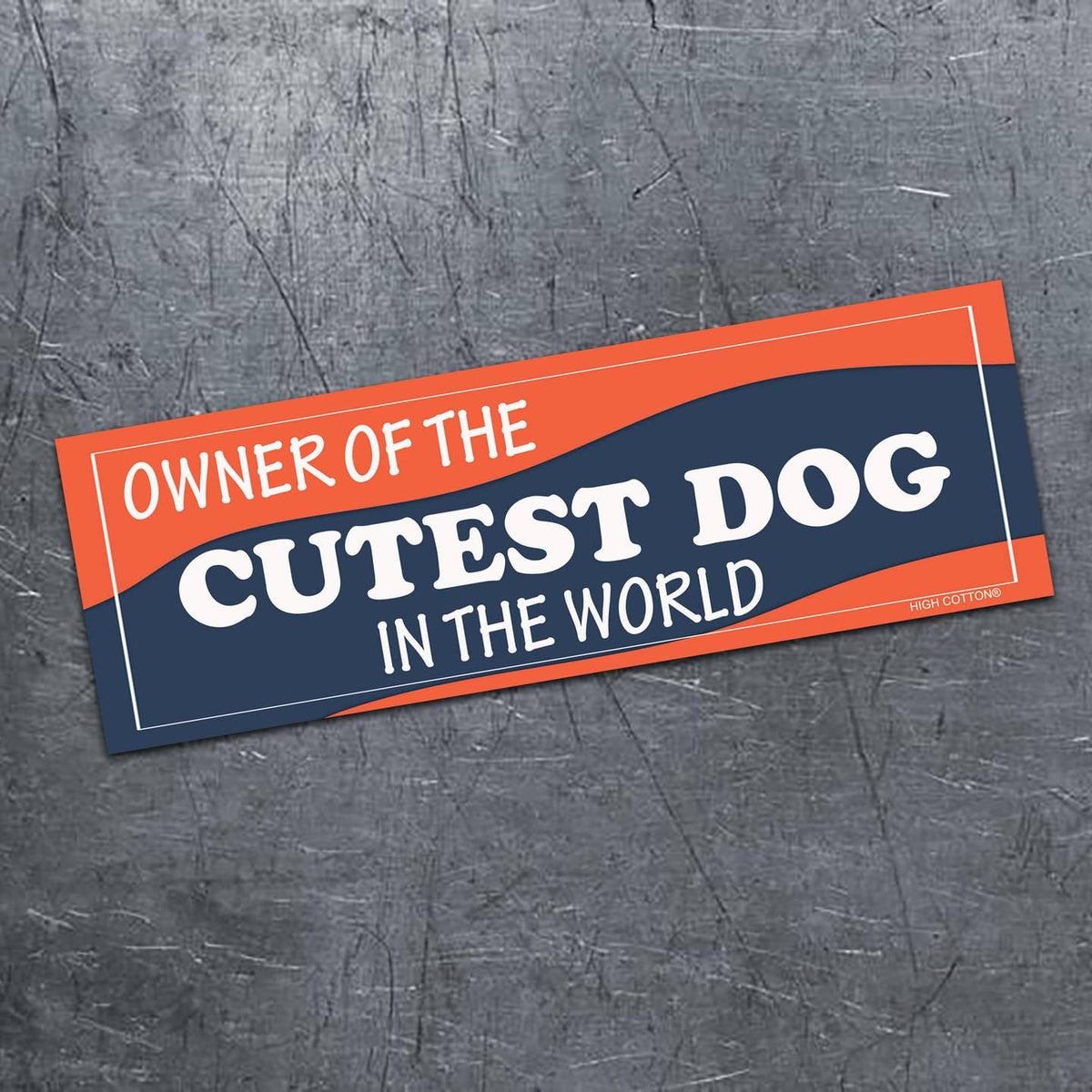 "Owner of Cuttest Dog In The World" 🌍 🐶 Funny Bumper Car Magnet - Made in USA