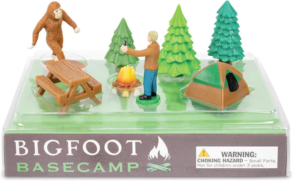 BIGFOOT BASECAMP - Miniature Figurines Toy Art Craft Play Set - Archie McPhee