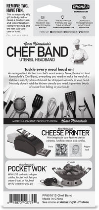 "Chef Band" Hilarious Prank Kitchen Gift - Funny Comedy Wearable Headband