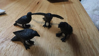 Murder of Crows Figures Set of 4 - Horror Craft Decorations - Archie McPhee