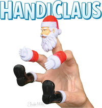 HANDICLAUS - Santa Claus Tiny Hands Puppet Christmas Holiday Toy - Archie McPhee