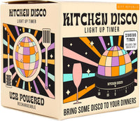 ⏱️ Kitchen Disco Timer – Light-Up 60-Minute Cooking Gadget ✨ USB Rechargeable 🎁