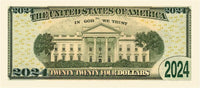 1000 - President Donald Trump 2024 Novelty Money Bills Party Fake Play MAGA Note