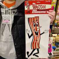 Mr. Bacon Jumbo Fridge Car Magnet - HIGH QUALITY - Archie McPhee