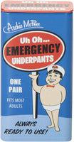 1 Emergency Underpants + 1 Instant Undies ~ FUNNY COMBO SET - Archie McPhee