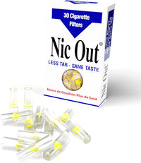 1 Pack Nic Out Cigarette Disposable Smoking Filter Holders (30 filters)