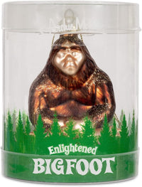 Enlightened Bigfoot Ornament - Holiday Christmas Hand-Blown Glass ®Archie McPhee