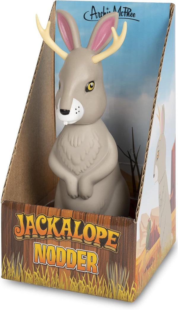 MYTHICAL JACKALOPE Nooder Bobble Head Shaking Office Car Gift - Archie McPhee