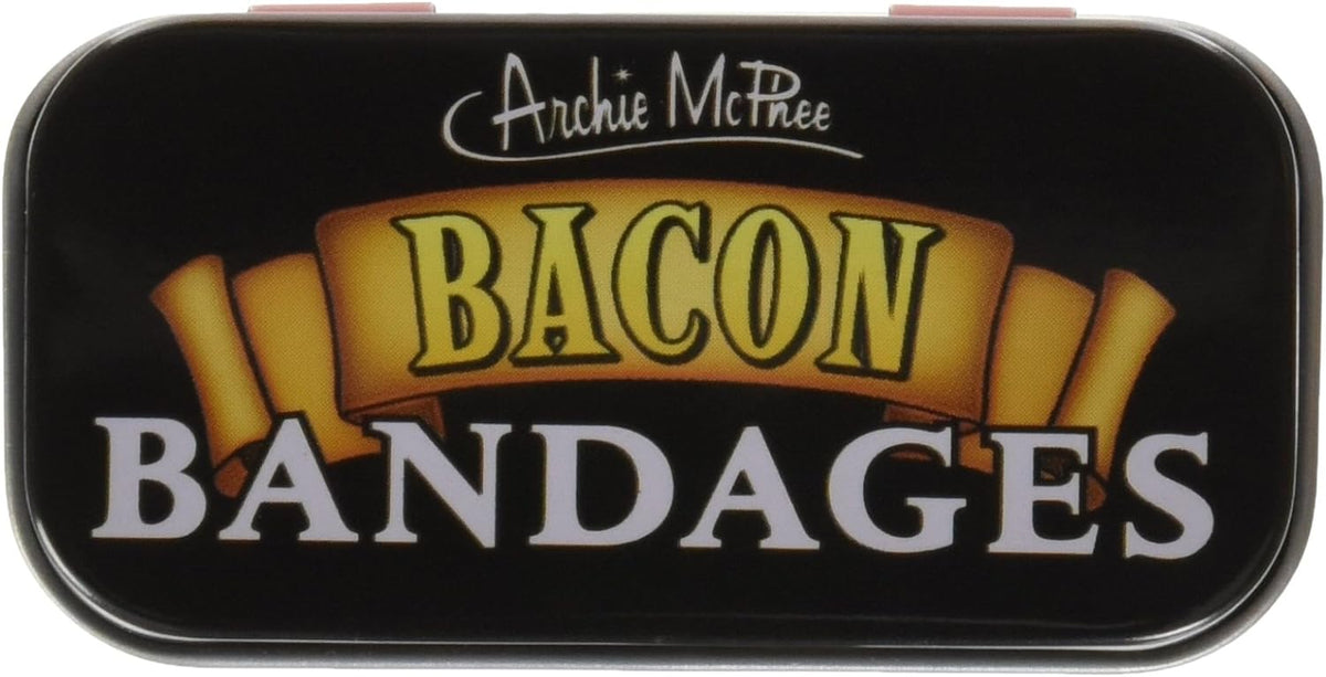 Bacon Strips Bandages in Cute Collectible Tin - Band-Aids  Archie McPhee