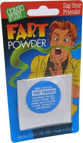 Paquete FART POWDER - Broma divertida y apestosa - Deslízate en comida o bebida