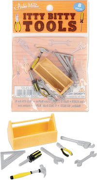 Itty Bitty Tools (Bag of 8) - MINI Contractor Toolbox Set - Archie McPhee